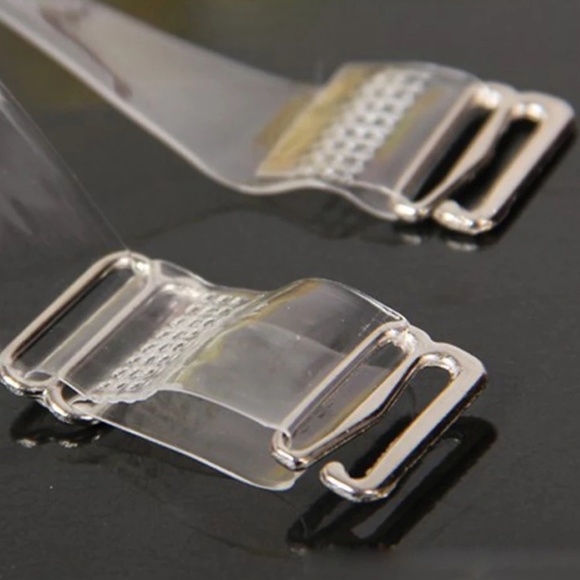 1 Pair Of Transparent Silicone Bra Straps - Picture 4 of 6